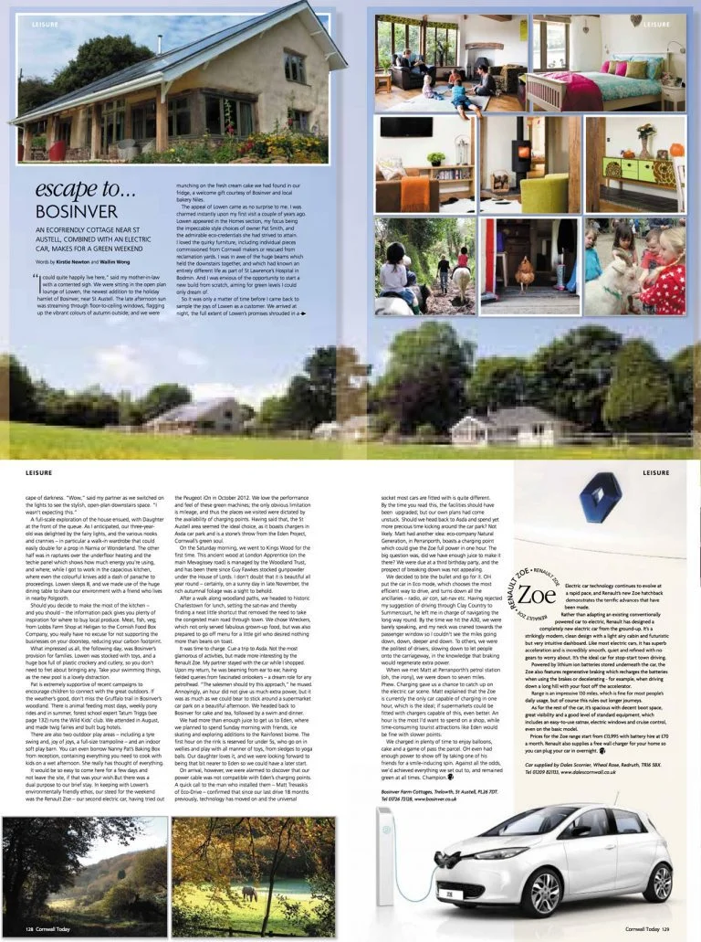 Cut out from Cornwall Life Magazine.