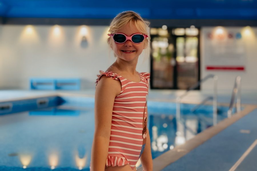 girl in a swimming pool girl in a swimming pool