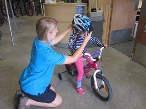 megan-gets-a-hand-in-the-cycle-hire-shop-300x225