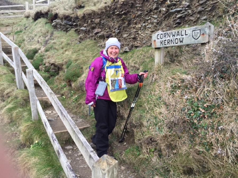 Action Nan walked the South West Coast Path to raise money for the RNLI