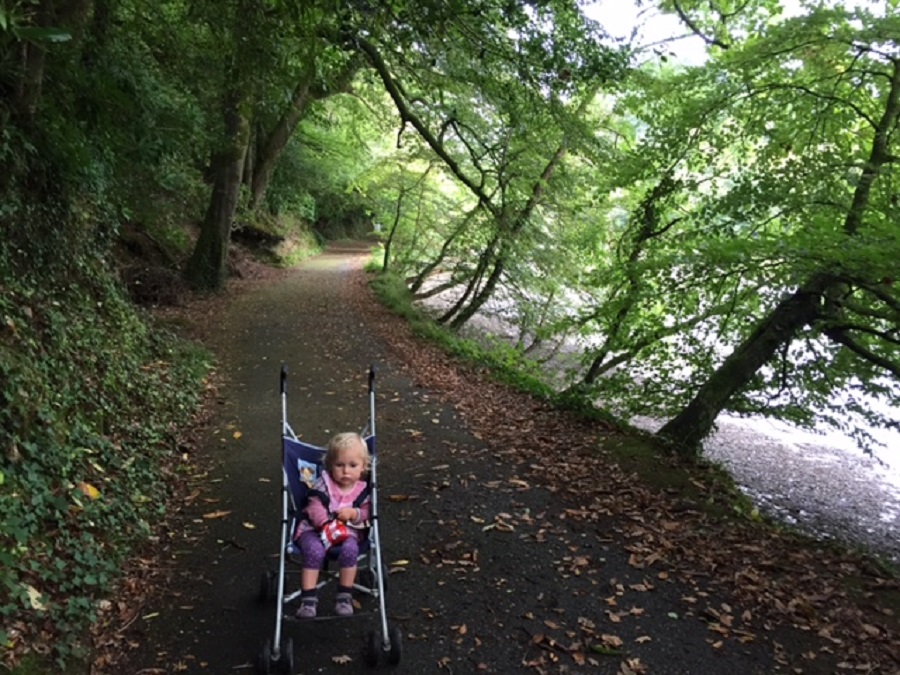 The riverside walk at Lerryn is a great for a child friendly day out in Cornwall