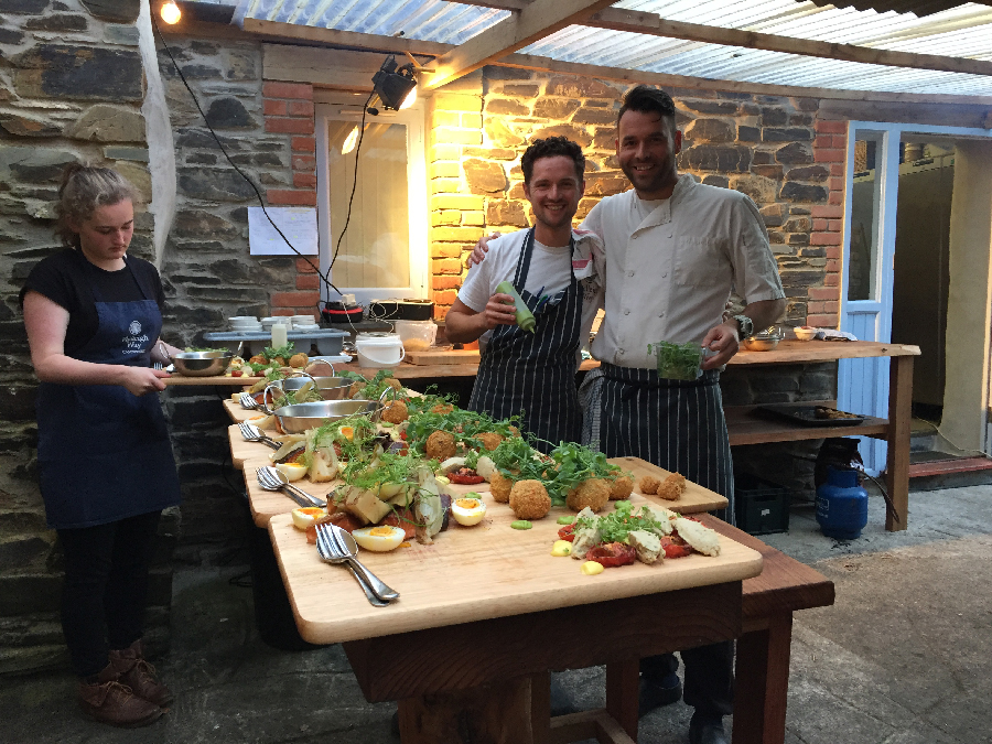 Philleigh Way Cookery School wood-fired feast