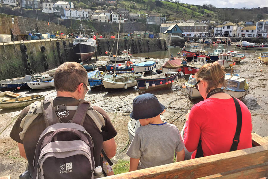 Trying the Walk With Me app by Kneehigh Theatre in Mevagissey, Cornwall