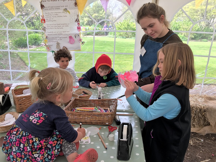 Heligan offers craft activities for children during the school holidays