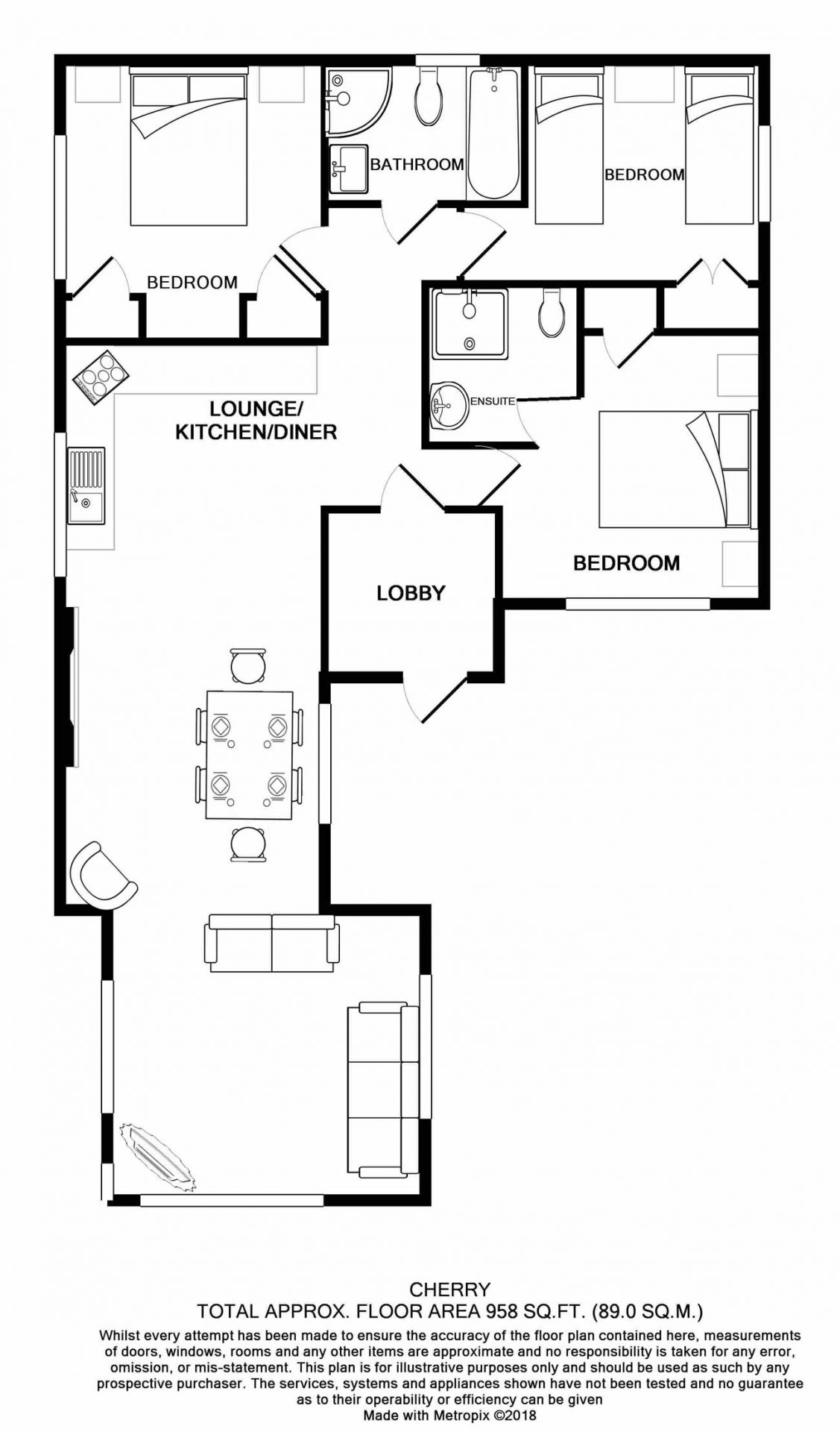 Cherry Floor Plan Luxury Self Catering Holiday Cottages