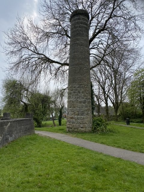 A chimney stack which was built as part of the engineering work to form Charlestown Harbour