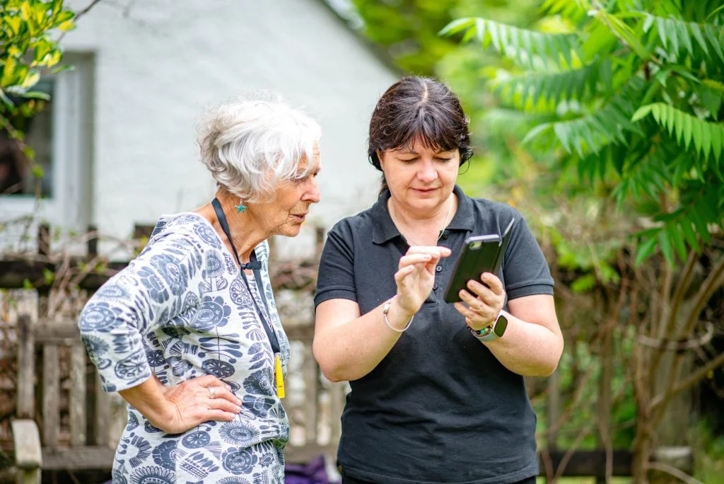 Nanny Pat being trained in accessibility needs to help our guests with sensory challenges and autism 