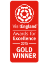 Visit england awards for excellence gold winner logo