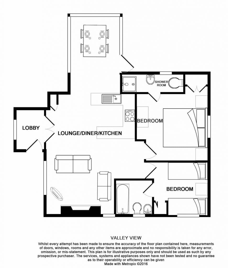 Detailed drawing of the floorplan at Valley View at Bosinver.