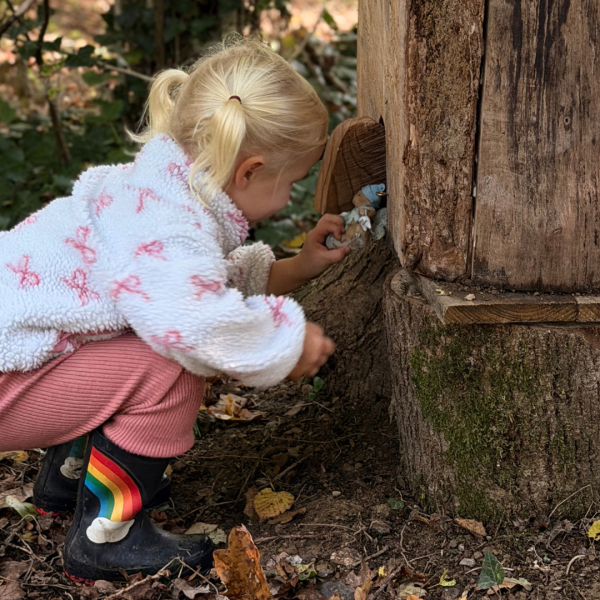 girl at fairy house